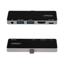 Docking Station StarTech USB-C to 4K 60Hz HDMI 2.0, With 100W Pass-Through 3-Port USB 3.0 Hub, Audio