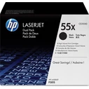 Toner HP 55X - 2-pack - High Yield - black - original - LaserJet (CE255XD)