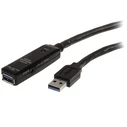 Καλώδιο USB StarTech Active USB 3.0 with AC Power Adapter - Shielded - Male to Female USB 3.1 Gen 1 Type A (5Gbps) (USB3AAEXT5M) - 5 m
