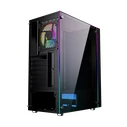 Κουτί Υπολογιστή Gembird Fornax 2500 ARGB Gaming ATX Midi Tower, backlight, Black