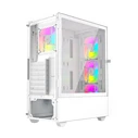 Κουτί Υπολογιστή Gembird Fornax 4000W ARGB Gaming ATX Midi Tower, backlight, White