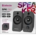 Ηχεία Υπολογιστή Defender SPK-190 2.0 8W USB 65190
