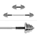 Αλτήρες Σετ Rebel ACTIVE Chrome Adjustable Dumbbells in a Case 20 kg with Barbell