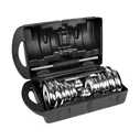 Αλτήρες Σετ Rebel ACTIVE Chrome Adjustable Dumbbells in a Case 20 kg with Barbell