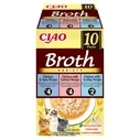 Υγρή Τροφή Γάτας Inaba Ciao Broth with chicken, salmon, tuna and scallop 10x40g