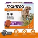 FRONTPRO Flea and Tick Tablets for Dogs (>25-50 kg) - 3 x 136 mg