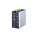 Network Switch Planet Industrial L3+ 16-Port 1000T + 4Port 1000X SFP