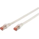 Καλώδιο Δικτύου Digitus Cat6 S/FTP 2xRJ45 0.5m White lever protection