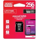 Κάρτα Μνήμης microSDXC 256GB GOODRAM Class 10 UHS-I + adapter