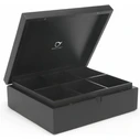 Κουτί Τσάι με Καπάκι Bredemeijer Tea Bag Box with 6 Compartments, black 184006