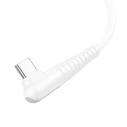 Καλώδιο Lamtech Type-C To Type-C 60w Angled Data & Charge Cable 1m White
