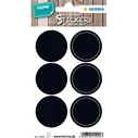 Ετικέτες Herma chalkboard circles Black 12St.