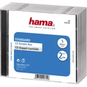 Θήκη CD 1x5 Hama Standard Double Jewel transp/black 44745