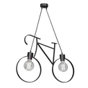 Bike Light - VenCore Hanging Double Pendant Light E27 Industrial Black - 67 x 3.5 x 41 cm