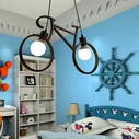 Bike Light - VenCore Hanging Double Pendant Light E27 Industrial Black - 67 x 3.5 x 41 cm
