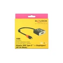 Αντάπτορας USB Delock C to DP (Alt Mode) male / female 4K 60Hz 0.2m