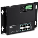 Network Switch Trendnet 10-Port Industrial Gigabit PoE+ WallMount Front Acc