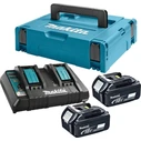 Φορτιστής Εργαλείων Makita Energy Kit 198077-8 2x BL1860B + DC18RD