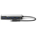 USB Hub Alogic Fusion USB-C 4-in-1 USB-A & USB-C gray