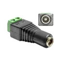Βύσμα RCA Delock Terminalblock 2Pin to DC 2,1 x 5,5mm female