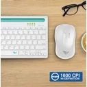 Ποντίκι Ασύρματο Alcatroz SILENT AIRDUO 7X Wireless/BT WHITE