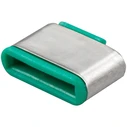 Kλειδαριά Lindy USB Typ C Port lock green 10 pack