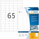 Ετικέτες Herma A4 White 38,1x21,2 mm removable 1625 pcs.