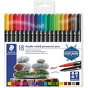 Μαρκαδόροι Staedtler fiber pen D.tip permanent 18ST