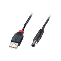 Καλώδιο USB Lindy USB A - DC 5.5/2.1mm 1.5m
