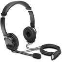 Multimedia Headsets Kensington Hi-Fi with Mikrofon, USB, 1.80m cable, black