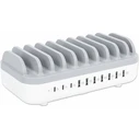 Φορτιστής Πρίζας Manhattan 10-Port USB 120W White/gray