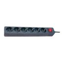 Πολύπριζο Brennenstuhl BAT 6-way 1,4m Black with switch