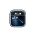 AKAI Wireless Bluetooth Earbuds In Ear with ANC ENC and 2.01 inch Display Case Blue