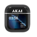 Bluetooth AKAI Wireless Earbuds BTE J600BK AENC ANC ENC