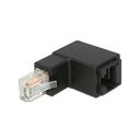Αντάπτορας Delock RJ45 male angled to RJ45 female Cat.6 UTP