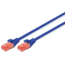 Καλώδιο Δικτύου Digitus Cat6 U/UTP 2xRJ45 3.0m Blue lever protection