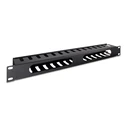 Cable Management Για Καμπίνα Δικτύου Inter Tech 19" 1HE