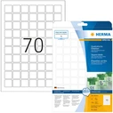 Ετικέτες Herma A4 White 24 x 24 mm square. removable 1750 pcs.