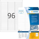 Ετικέτες Herma A4 White 63,5x8,5 mm removable 2400 pcs.