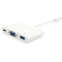 Docking Station USB Equip USB-C St to VGA-/USB-A-Bu PD 0.15cm white