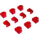 Port Blockers Logilink RJ45 Set 10pcs rot