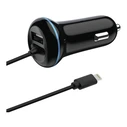 Φορτιστής Αυτοκινήτου 2GO USB- Lightning 12V/24V 2,4A, Black