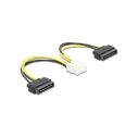 Καλώδιο Delock 2 x SATA 15 Pin Stecker to 8 Pin EPS Stec