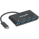 USB Hub Manhattan 3.1 Gen1 TypC-Hub 4 USB A-Ports