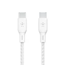 Καλώδιο USB Belkin braided USB-C/USB-C 100W 2m white CAB014bt2MWH
