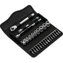 Σετ Εργαλείων Wera 8100 SA 7 Zyklop Metal ratchet set push-through square