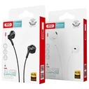 XO EP39 Ακουστικά Handsfree Half In-Ear 1.15μ Μαύρο
