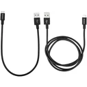 Καλώδιo USB Verbatim micro USB -> USB B 1x 100cm, 1x 30cm black