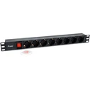 Πολύπριζο Equip 19"(1HE)8-fold IEC C14 1,8m switch. sw