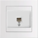 Πρίζα Τηλεφώνου Entac Arnold Recessed White